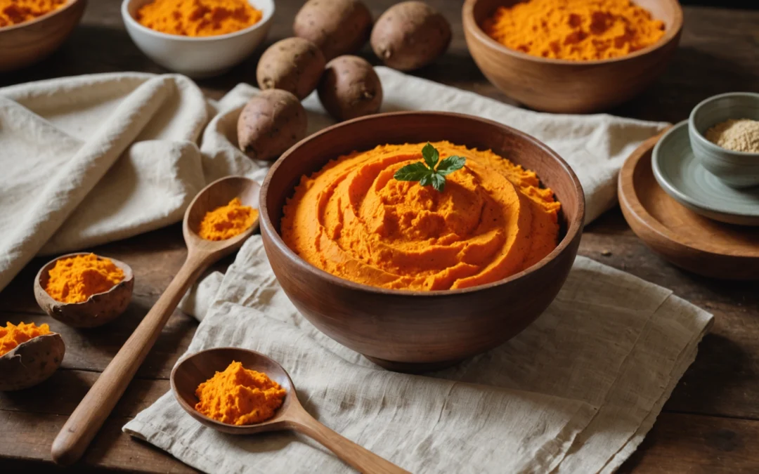 recette farine de patate douce