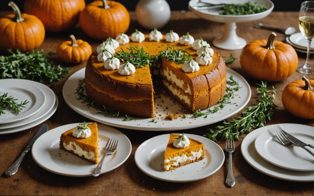 cake potiron chèvre
