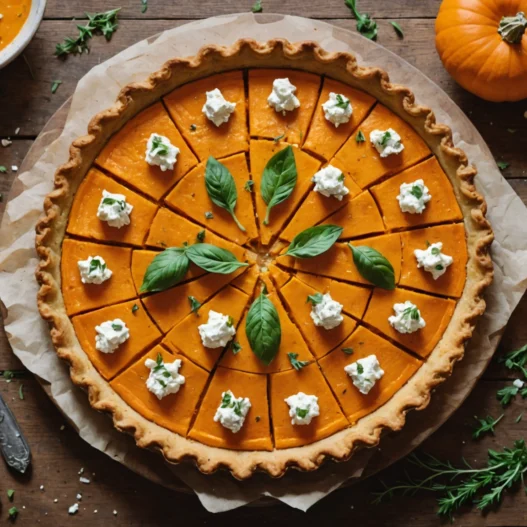 Tarte au potiron et feta : un délice sain qui surprend les papilles